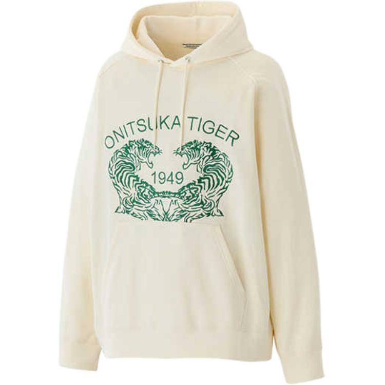 Onitsuka Tiger Graphic Hoodie Off White Green Men s 2183B185-700 S