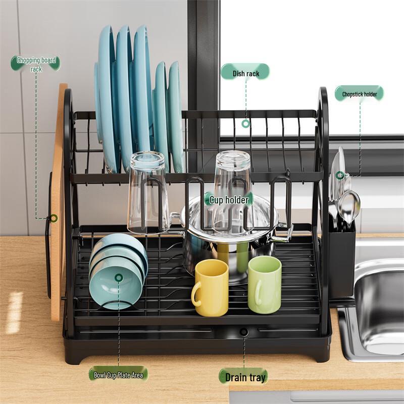 Kitchen Countertop Dish Drying Rack