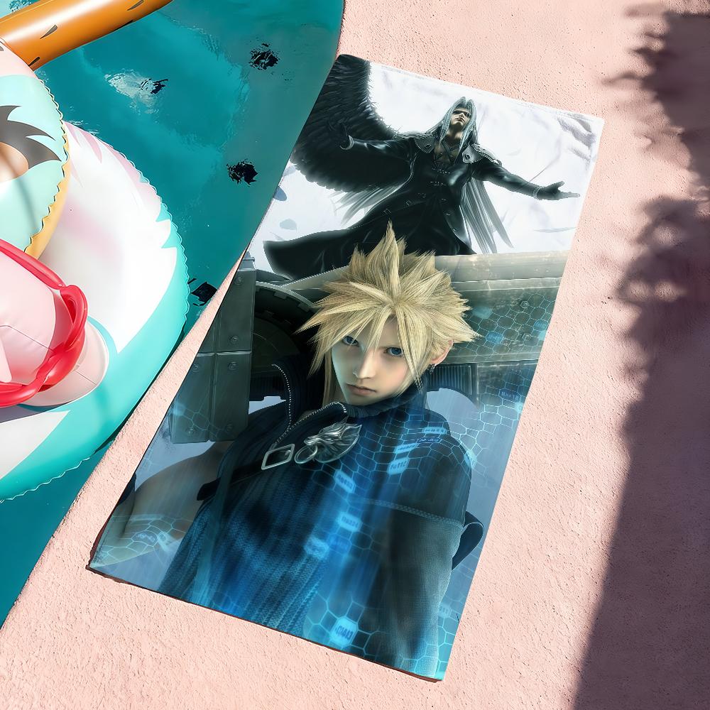 Adventure game F-Final F-Fantasy Towel Drying Bath Towel Applicable To Light Swimming Camping Yoga Beach Out