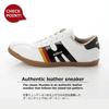 Maubus Men's MUNDEN Leather Casual Walking Shoes (S.WHT/BLK ENAMEL, Japanese Shoe Sizes, Adult, 27.0 cm)