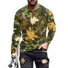 Men's T Shirt O-Neck Clothing Apparel Outdoor Long Sleeve Print Fashion Designer Vintage