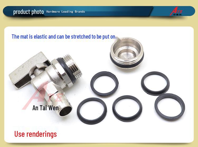 Black Conical O-Ring Gasket Kit: Radiator Drain Valve, Manifold Plug Washer, Inlet & Outlet Valve Seals