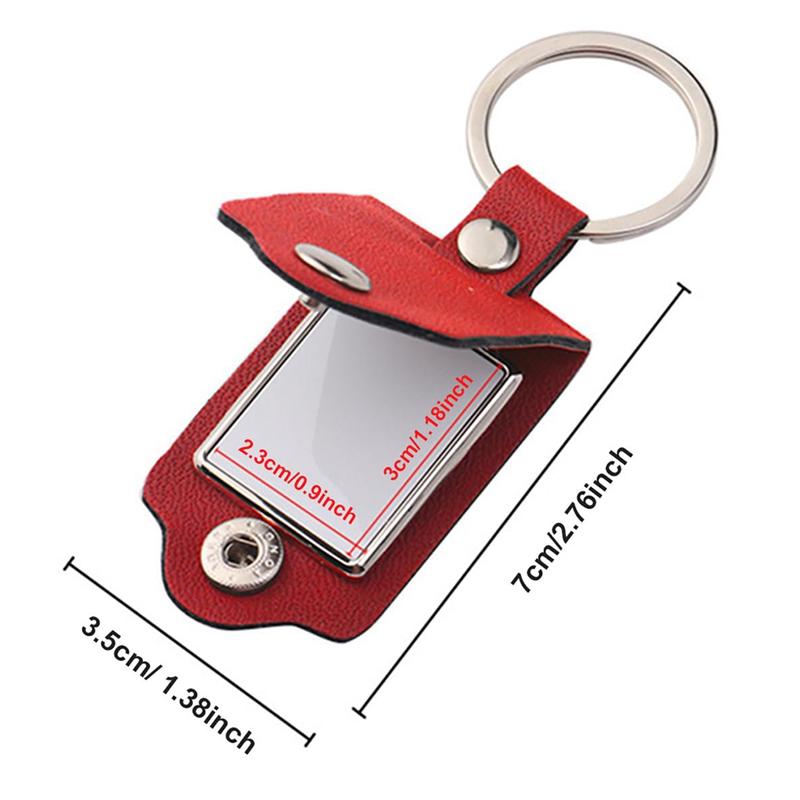 AS60-PU Leather Key Chain Heat Transfer-Press For DIY Photo& Text 10 Pcs Sublimation Keychain Blanks Bulk Key Ring