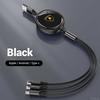 For Lamborghini Urus Huracan Aventador Premium Cable Scalable Phone Car Interior 3 In 1 USB Fast Charging Cable Auto Headrest qer3