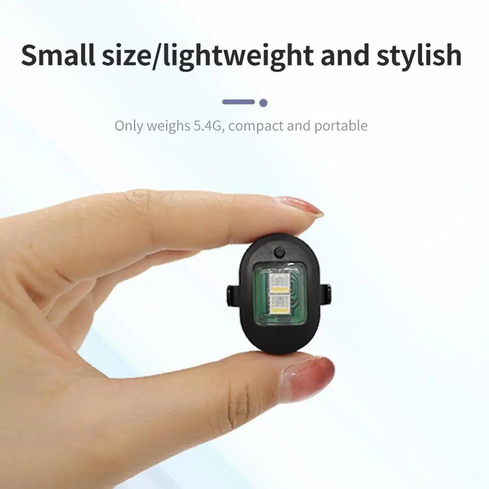 Universal-LED-Antikollisionswarnleuchte 7-farbiges Blinklicht für Motorräder, Fahrräder, Drohnen mit Stroboskop-Warnleuchten für Autos