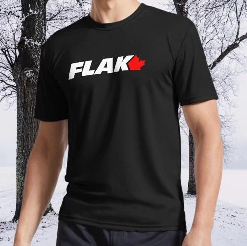

Flak Retro Ice Hockey Active T-Shirt Logo TEE T-Shirt Funny Size S to 5XL S