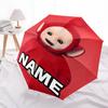 Personalized Name T-Teletubbies Print Umbrella - Automatic Open/Close, Eight-Rib Durable Frame, Automatic Folding Umbrella