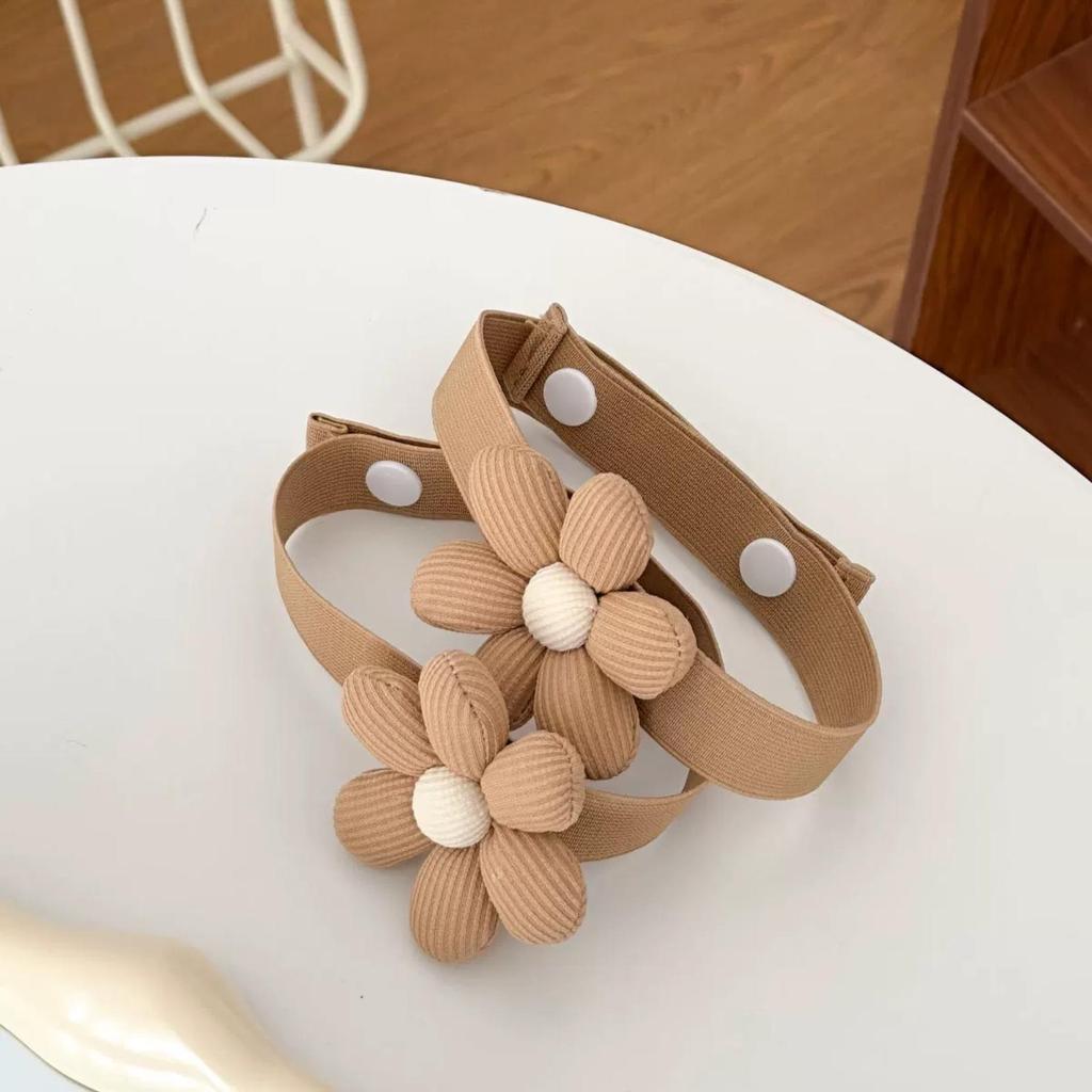 Cross-border Yarn Curtain Tiebacks, Decorative Buckle, No-Punch Gather, Flower Design