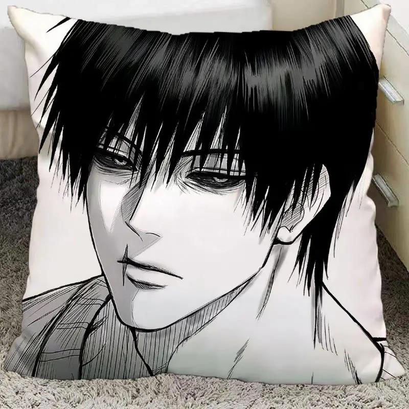 Anime Jujutsu Kaisen Toji Fushiguro Pillow And Pillowcase Double Sided Pattern Throw Pillows 40X40Cm