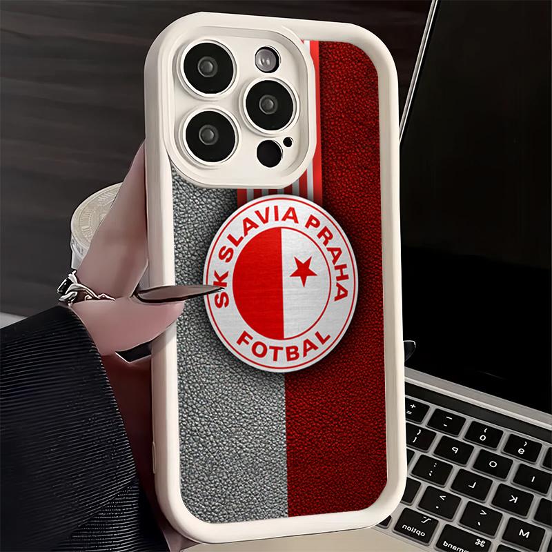 

Phone Case for iPhone 17 Air 16E 15 16 Pro Max Sk Slavia Praha Czech Republic Cover 14 Plus 13 12 Mini Soft Shell Silicone Funda iPhone 17 Pro Max
