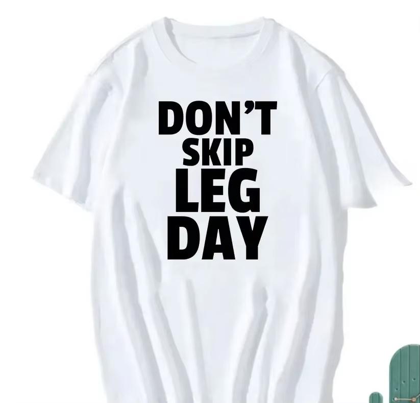 

Creative Humor Leg Printed Pure Cotton T-shirt Men and Women with The Same Round Neck Cotton Short-sleeved T-shirt Funny Clothes 4XL