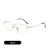 Reines Titan Ultraleichter Brillenrahmen Business Mode Vollrandbrille Herren Quadratisch Feine Textur Brillen