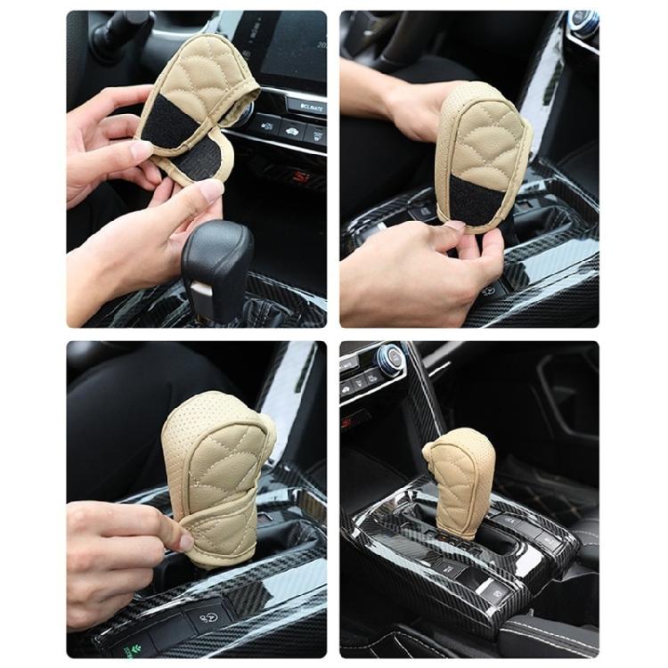 General  Gear Shifts Knob Cover PU Leather Comfortable Shifts Knob Cover Car Interior Accessories for Car & Trucks