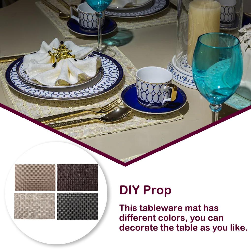 Table Mat Home Supplies Place Coaster Solid Color Ple Style Multipurpose Cup Holder Waterproof Household Accessories