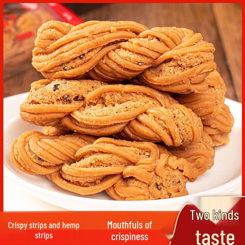 Classic Tianjin Flavored Twisted Doughnut: Crispy, Sweet, and Aromatic Snack Perfect for Breakfast or a Nostalgic Treat.