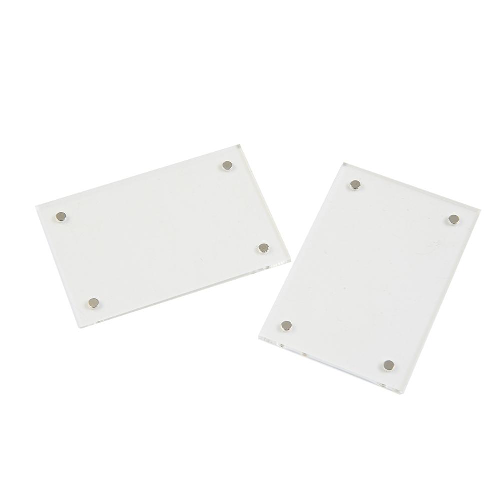1 Piece Clear Acrylic Photo Frame Magnetic Poster Display 3+3 Mm Thick 5.5x8.2 Cm, 6x9 Cm, 7x10.5 Cm, 9x12.8 Cm, 10x15 Cm