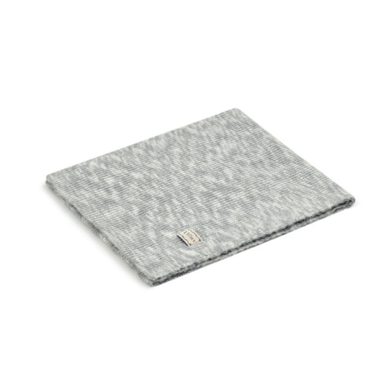 Velsey Mosaic Knitted Muffler [GREY]