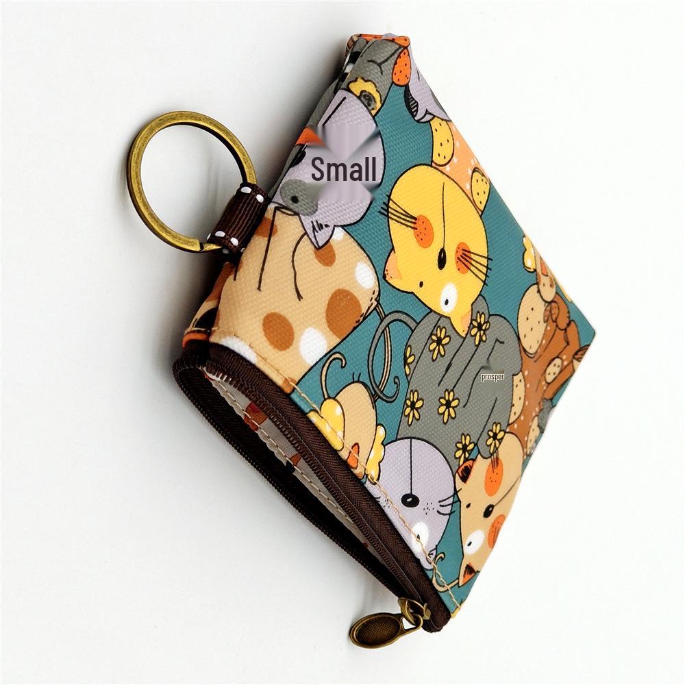 2023 Stain-Resistant Waterproof Cartoon Coin Purse & Lipstick Storage Bag with Card Holder