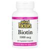 Natural Factors Biotin 5000mcg Veggie Capsules, 60 Tablets