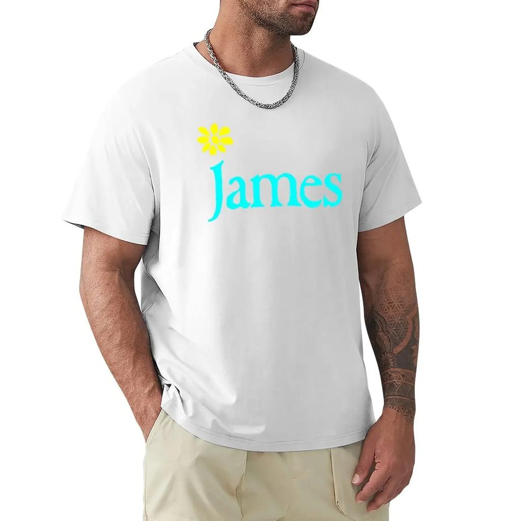 James Band T-shirt street wear anime Unisexs långa t-shirts