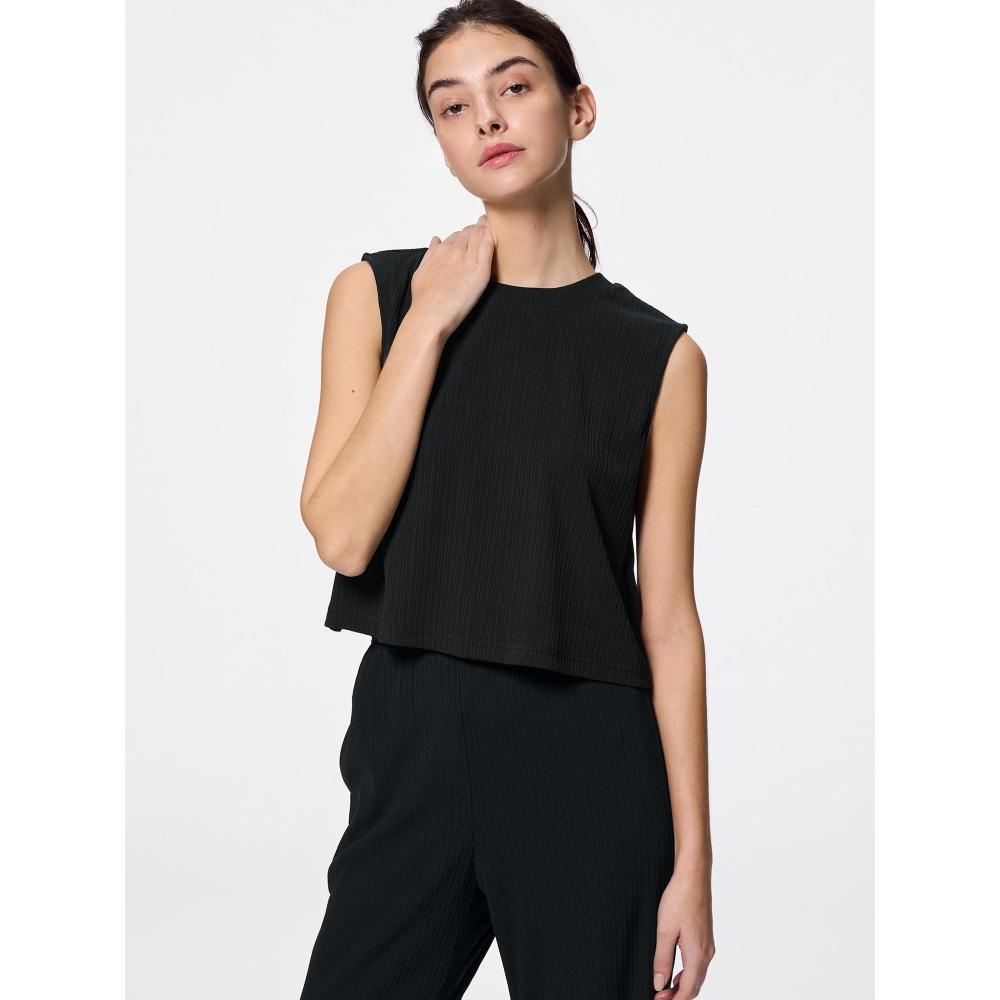 

Gu By Uniqlo Ribbed Slit Pullover Sleeveless +ec