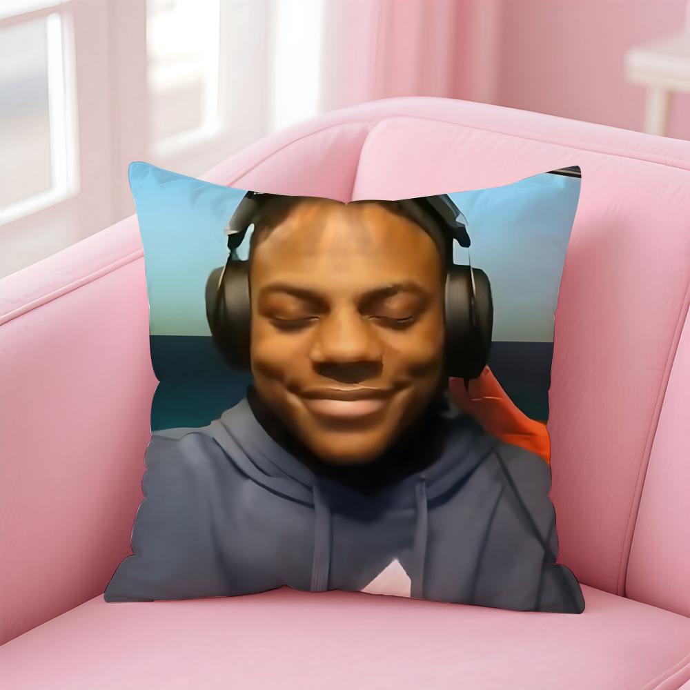 Streamer energico iShowSpeed Federa per Cuscino Morbida Tessuto Amichevole Cerniera a Scomparsa
