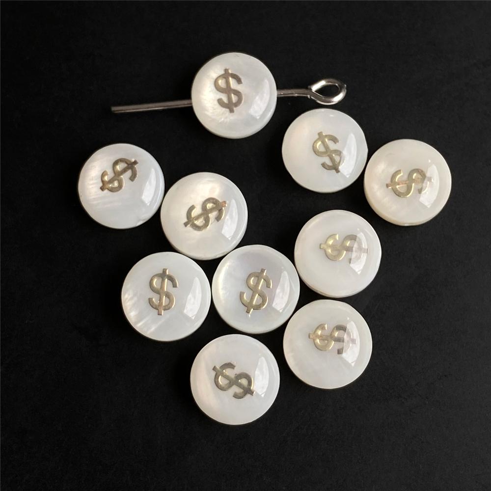 Shell Bronzing Moon Star Hearts Bead Charm Round White Freshwater Pearl of Shell Bead for Jewelry Making Diy Necklace Accessory