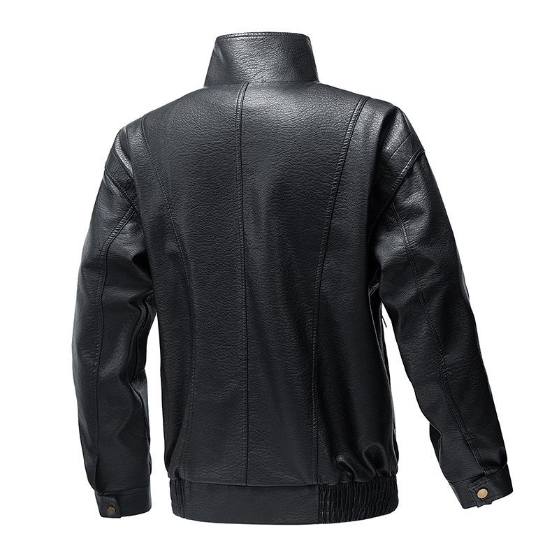 Spring New Men's Leather Jacket Versatile Loose Fashion Trend Jacket Handsome Men