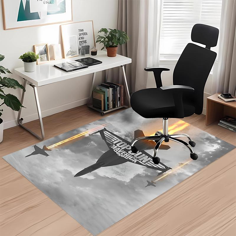 Top Gun Printed Carpetrugfor Office Chair Living Room Bedroom Kitchen Room Decor Gifts