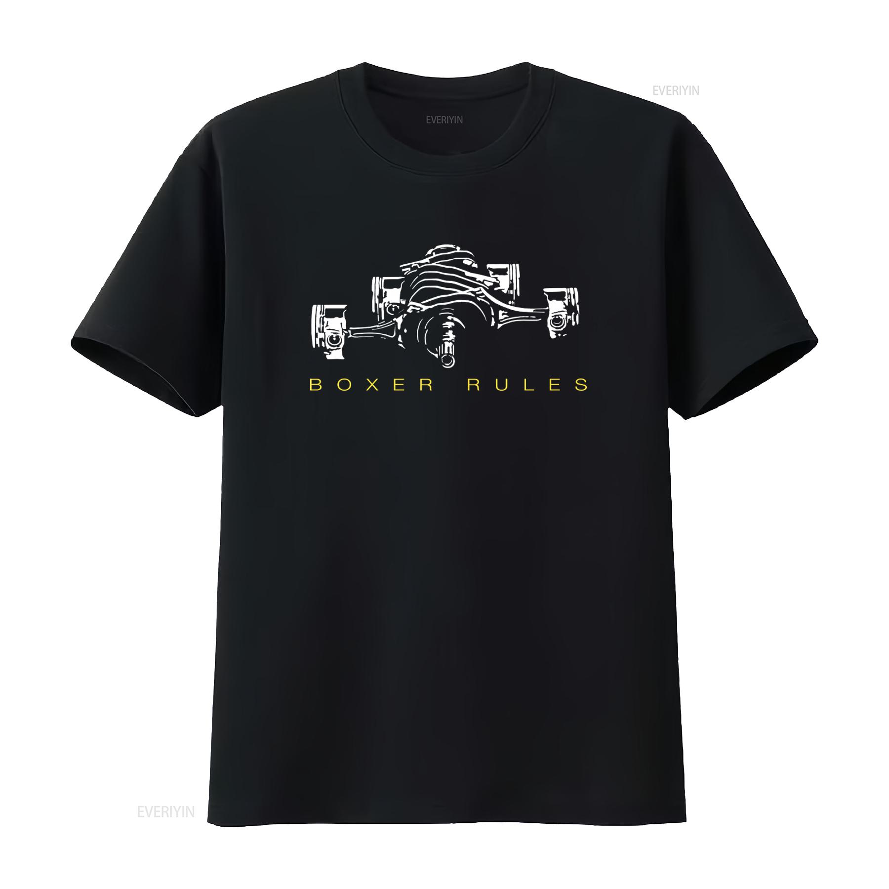 

Boxer Rules Engine Print T Shirt for Car Enthusiasts Pistons gt86 GS 1200 1300 S Available in 5XL vintage Washed Slightly 4XL