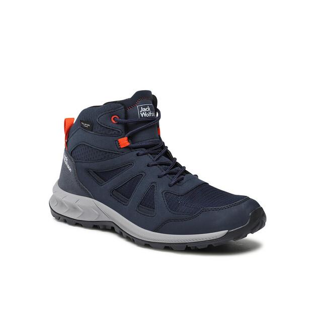 

Треккинговая обувь Jack Wolfskin Trekkingi Woodland 2 Texapore Mid 4051261 Granatowy