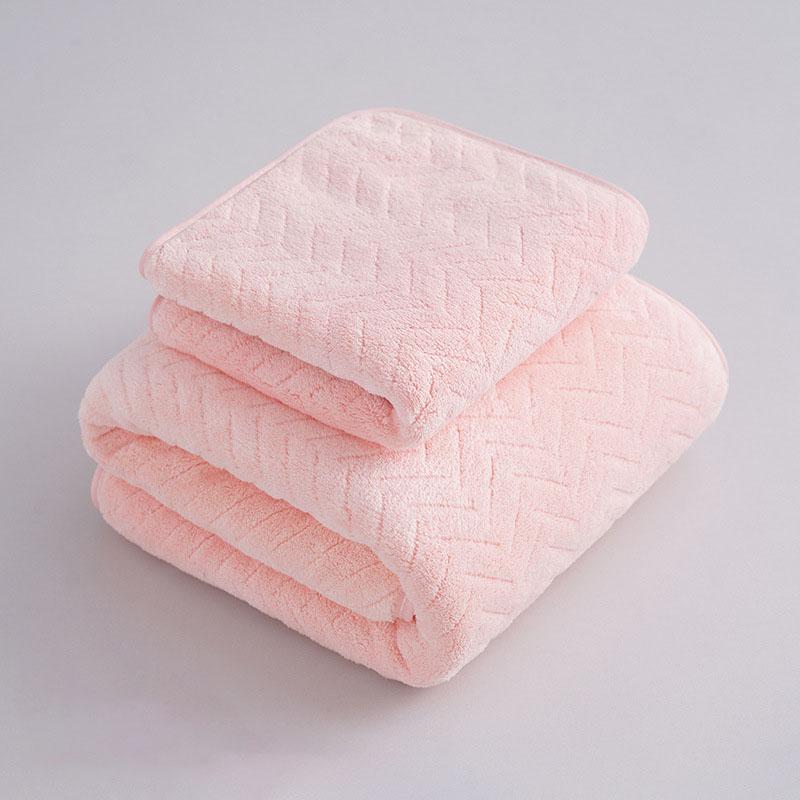 Coral Fleece Bath Towel Set Soft Absorbent Quick Dry Bathrobe Beach Towels for Adults Home Shower Spa Travel Use