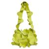 Fashion Korean Petal Underarm Bag 3D Flower PU Leather Armpit Purse Shoulder Bags Women Solid Color Fabric Hobos Crossbody Bag