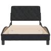 Bed Frame without Mattress Black 100 x 200 cm Velvet