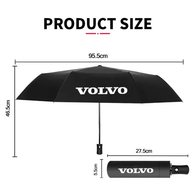 Samochodowy Automatyczny Parasol Przenośny Składany Z Logo Volvo Akcesoria Do Volvo XC60 XC90 V40 V60 S60 V50 V90 S80 EX90 S80L EM90 EX30
