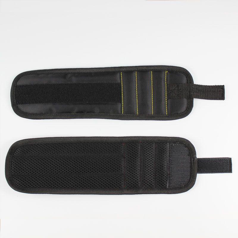 

Магнитный браслет-инструмент Пояс Держатель для ножниц Отвертка Держатель для винтов Браслет для хранения инструментов на запястье 3 rows чёрный