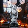 1pc Standing Large Mummy Foil Balloon, Horror Theme Props, Suitable for Halloween Party Decoration, Horror Theme, Ghost Party