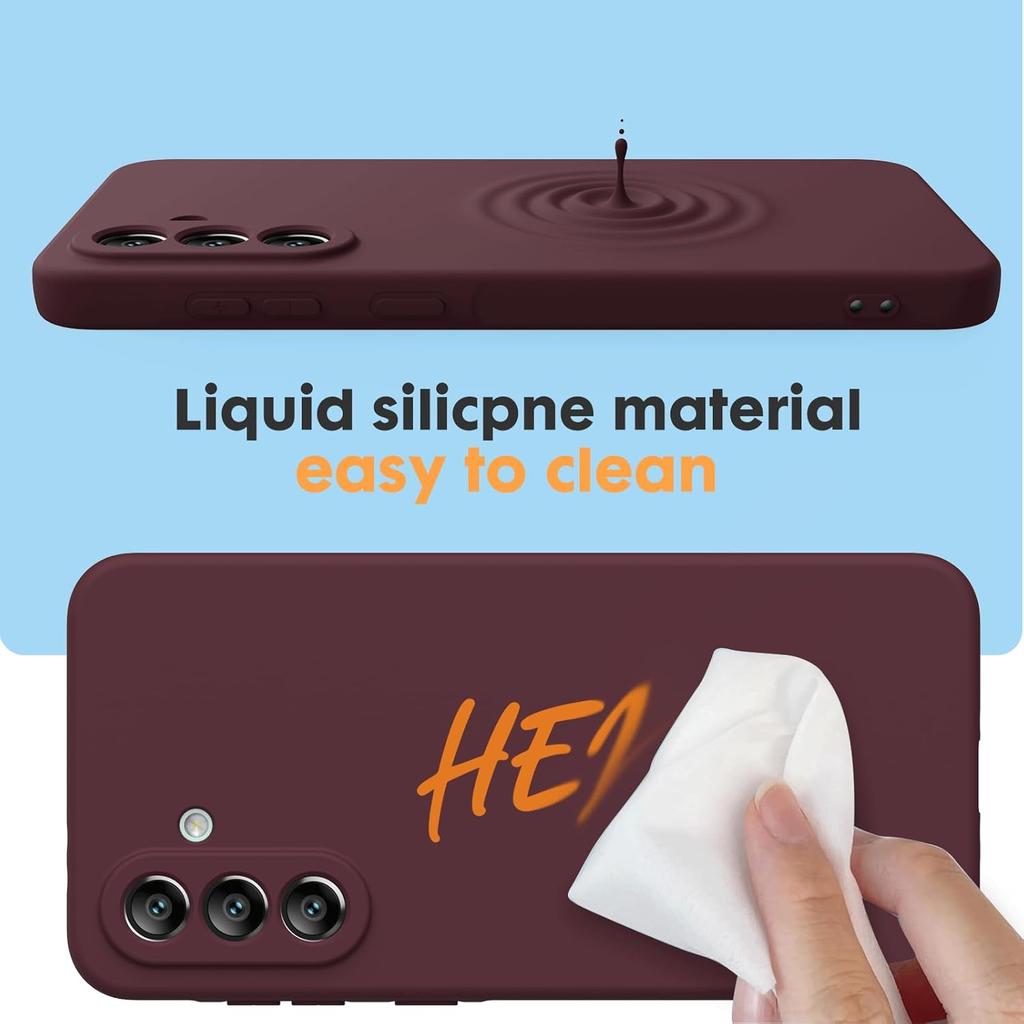For Samsung Galaxy A17 A37 A57 A56 A36 A55 A54 A53 A52 A34 A33 A35 A15 S20 S21 S22 S23 S24 S25 FE S26 Plus Ultra Liquid Silicone Case Cover Silicon