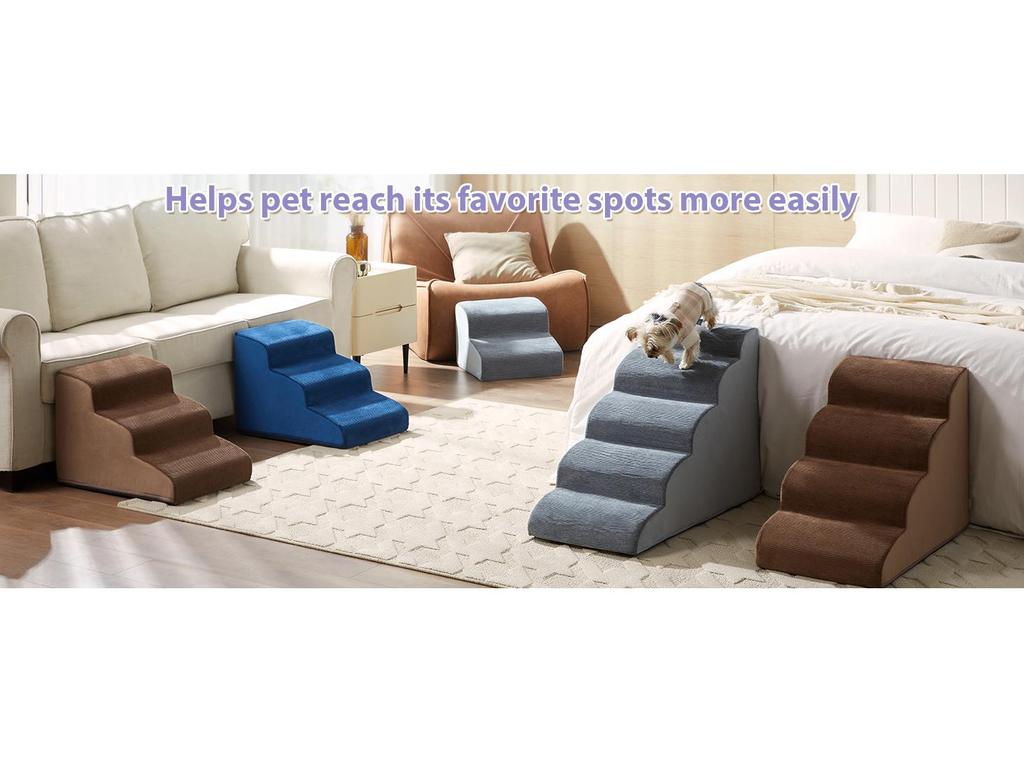 Wavy Pet Stairs: Popular Dog Ramp & Climbing Ladder for Pets