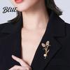 Scarf Holder Women Brooch Sparkling Cubic Zirconia Imitation Pearl Decor
