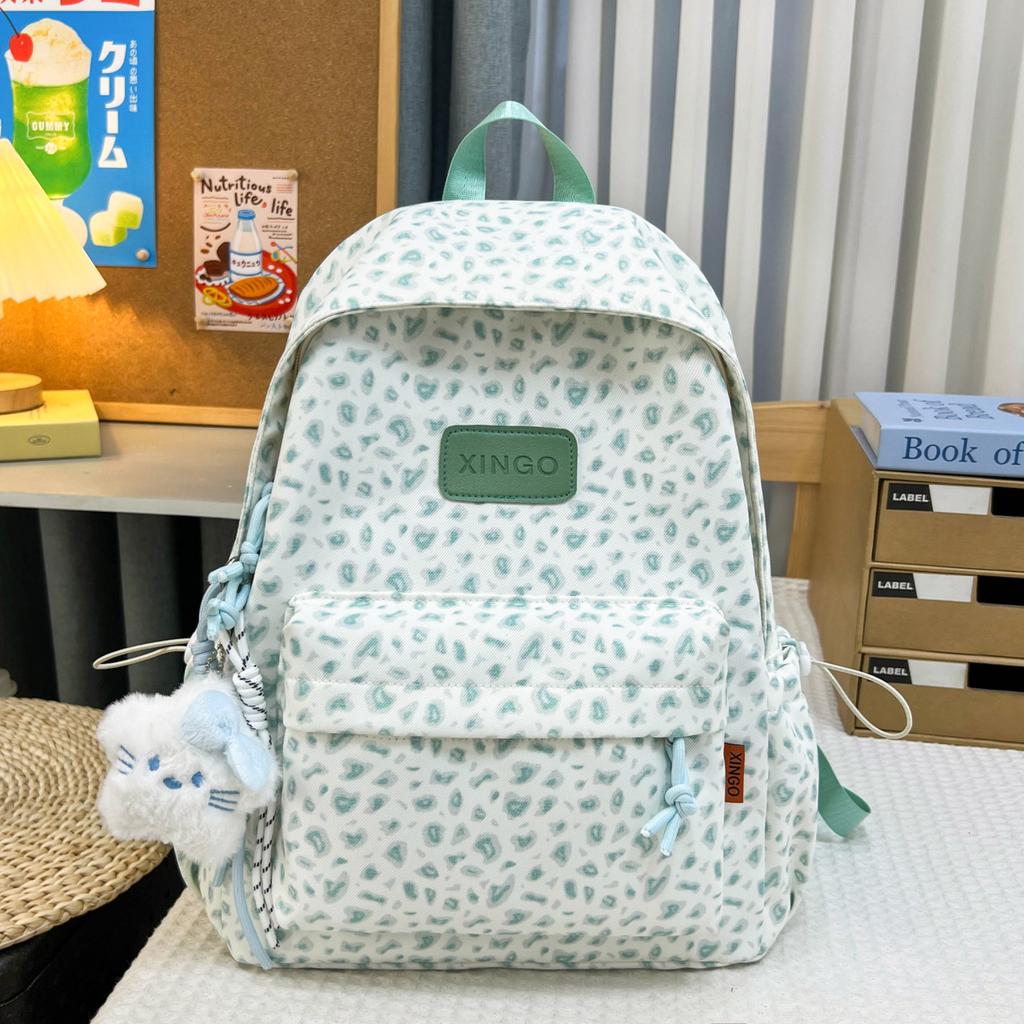 Schoolbag Fashion Versatile Student School Bag Female Junior High School Student Large Capacity Backpack Simple and Lightweight Travel Backpack