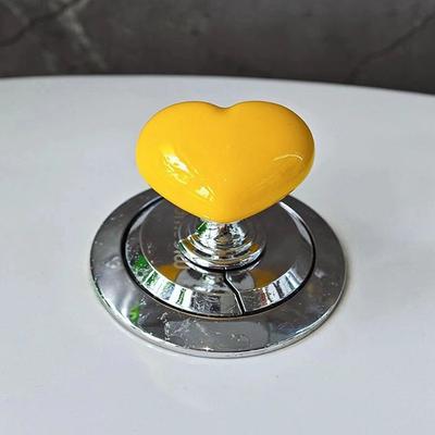 Toilet Press Button Love-shaped Accessories Long Nail Special Universal Flush Switch To Extend the Bathroom Toilet