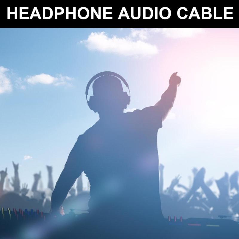 3.5mm Gaming Headphone Replacement Cable With Volumes Controller, Quality Sound Transmission for AW920H Headphone
