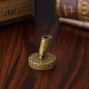 Vintage Desk Organizer Round Pen Holder, Durable Metal Exquisite Carved Desktop Ornament, Quill Dip Pens Base And Supply, for Calligraphy Decoration
