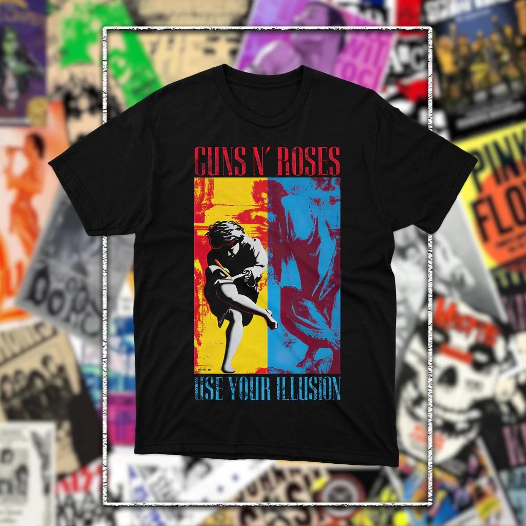 Guns N Roses GNR Band Vintage Mens TShirt Unisex ONeck 100 Cotton Short Sleeve Y2k Popular Oversized fashion Tee for fans