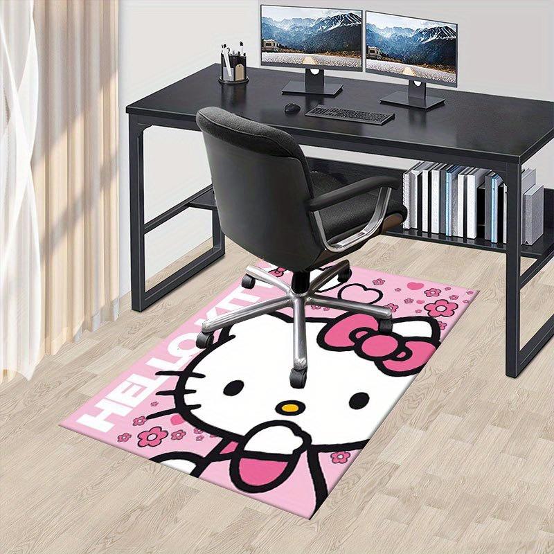 

1 шт. Sanrio Hello Kitty Ковер для офиса с принтом русалки Прямоугольный коврик под стол, Идеальный декор для гостиной, спальни, кухни, Нескользящий пол 60cm by 90cm