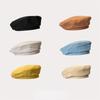 Summer Thin Beret Female Versatile Painter Ins Male Trendy with Retro Solid Color Breathable British Hat