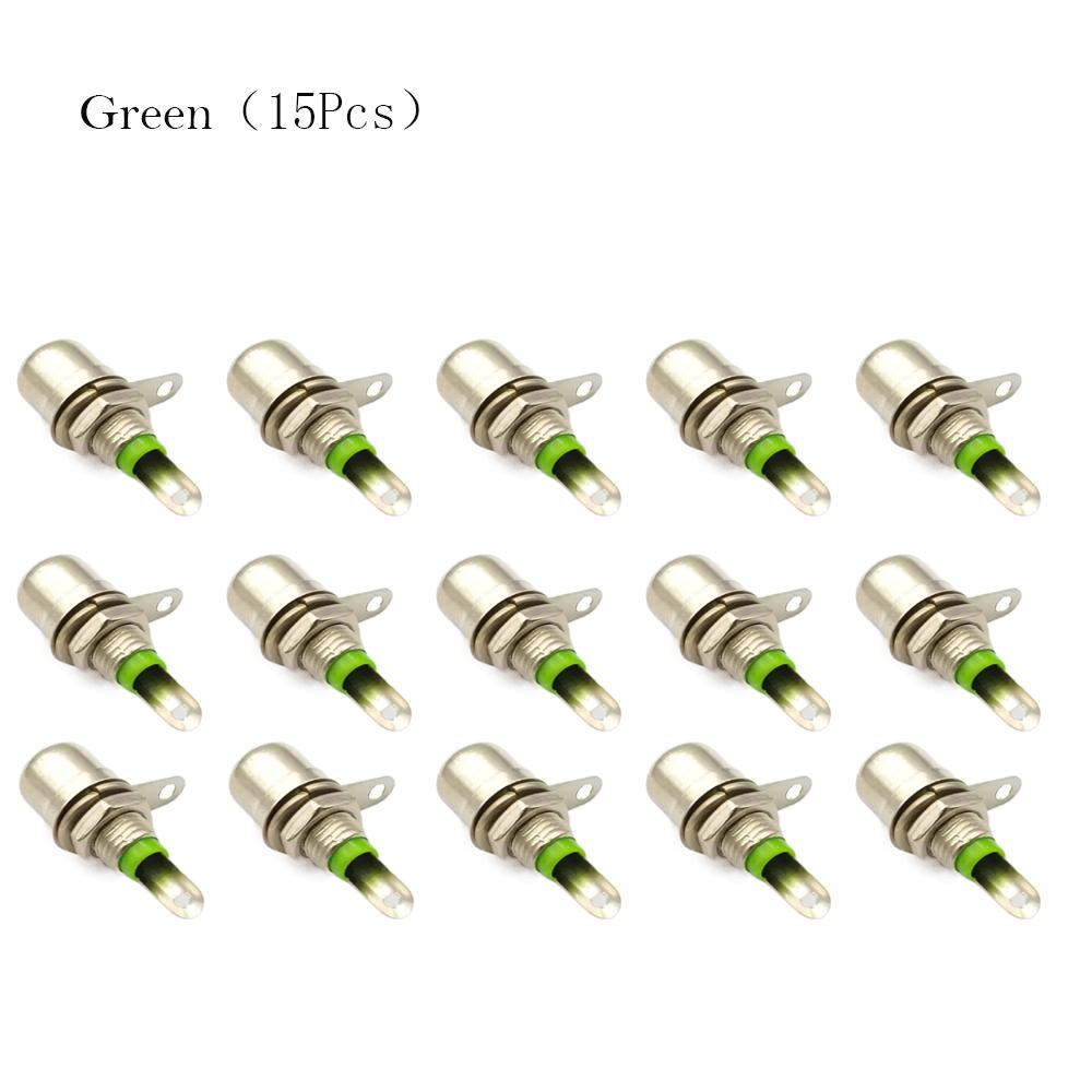 15 Pcs Nickel Plating RCA Panel Mount Connector RCA Panel Mount Audio Socket Plug Connector