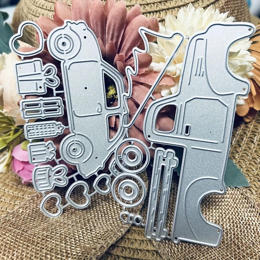 Christmas Car Metal Cutting Dies Stencil for DIY Scrapbooking Photo Album Embossing Paper Cards Crafts Diecuts