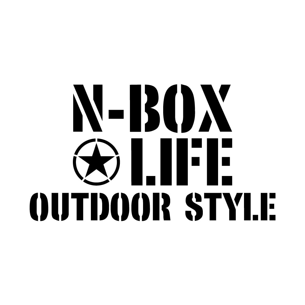 

[KAIMIRU STORE] Honda N-BOX NB Stencil Sticker Light Van Mini Car Emblem Cut Letter Sticker (k-468 n-box White) белый